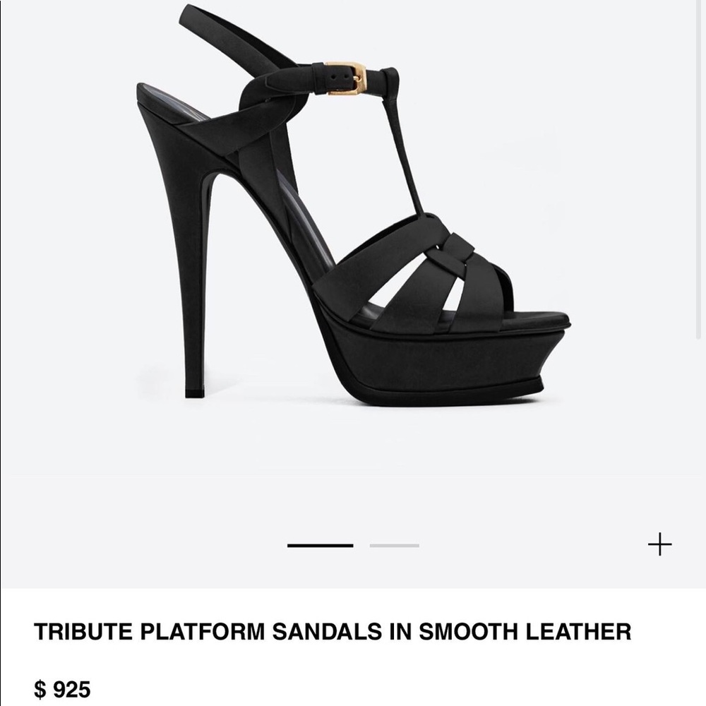 Tribute Platform Sandals in Smooth Leather $799 originally $925. Worn once ✨🌟